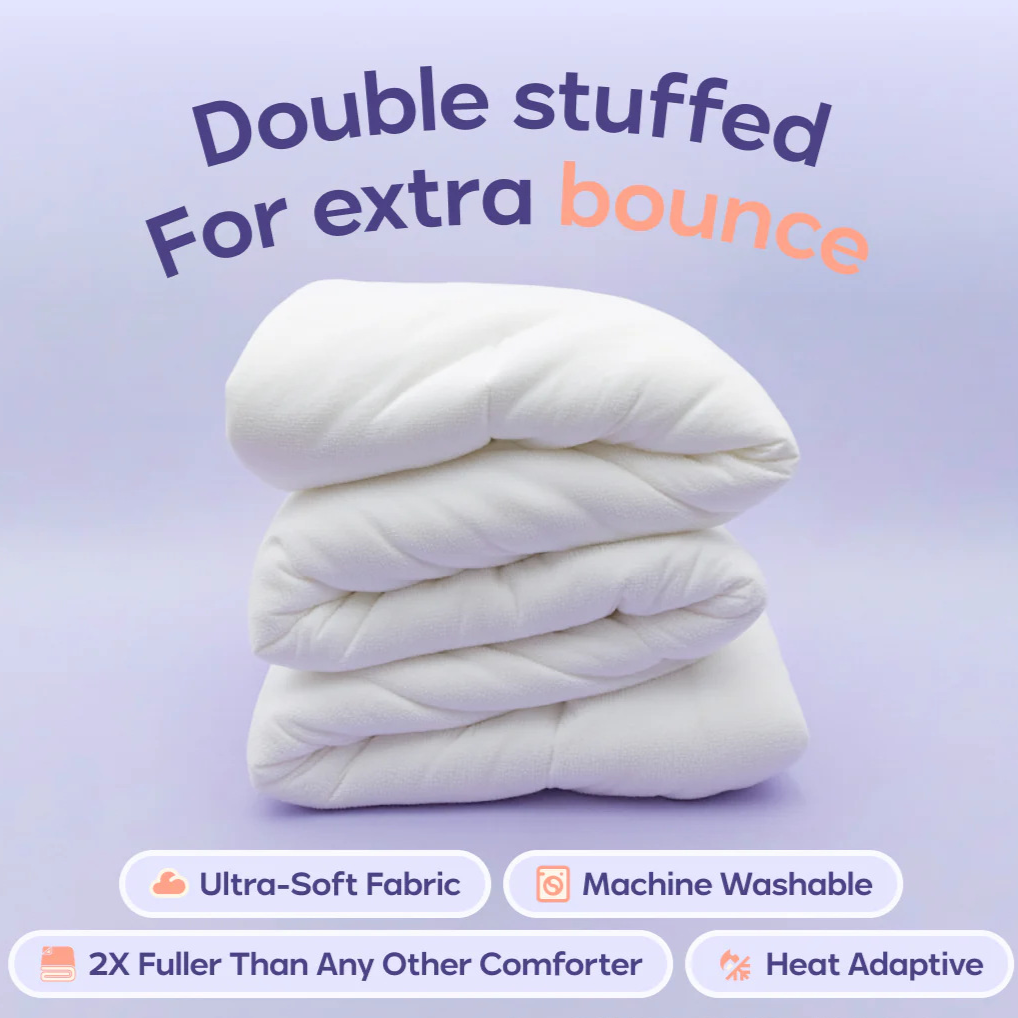 Double-Stuffed All-Season Quilt | Soft & Machine Washable