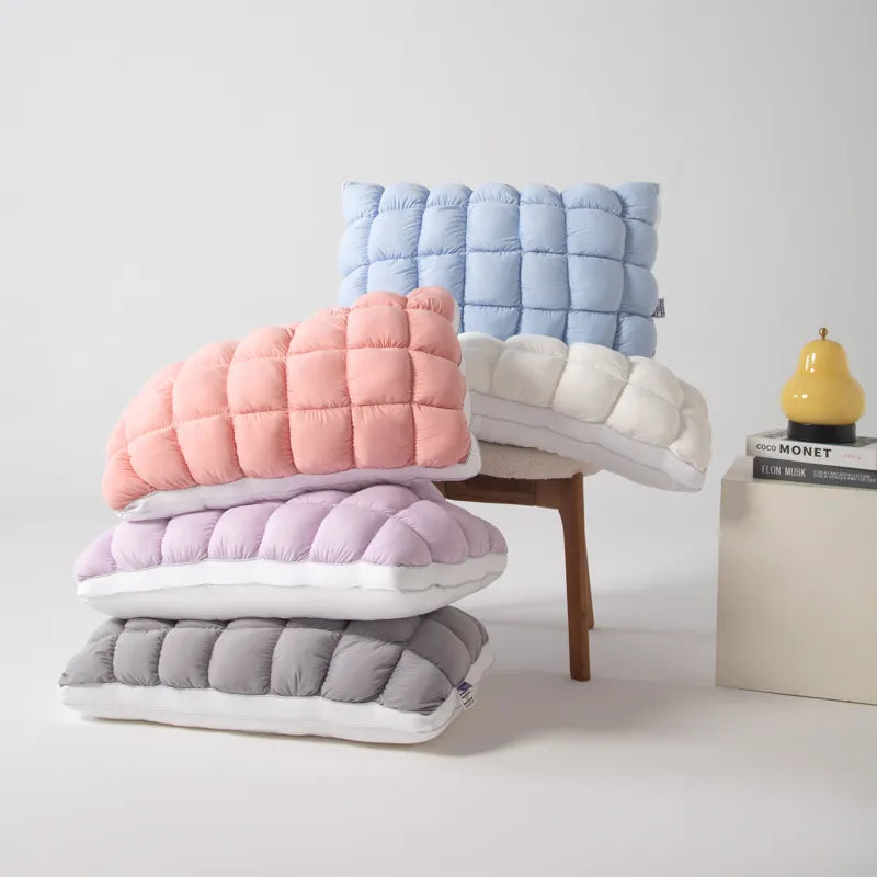 Cooling Cloud Puff Pillow – Ultra Soft, Hypoallergenic Cervical Support