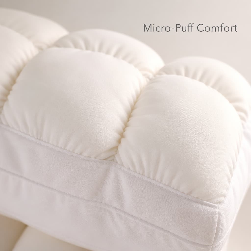 Cooling Cloud Puff Pillow – Ultra Soft, Hypoallergenic Cervical Support