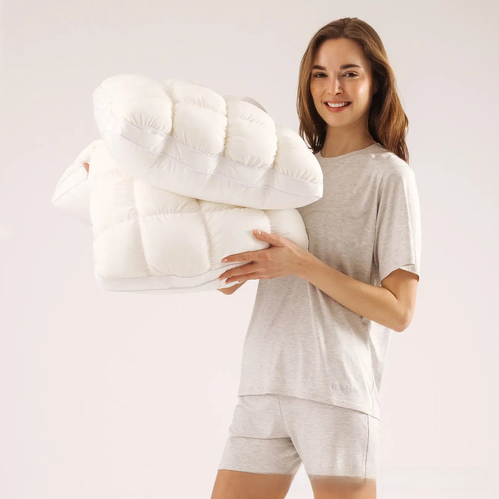 Cooling Cloud Puff Pillow – Ultra Soft, Hypoallergenic Cervical Support