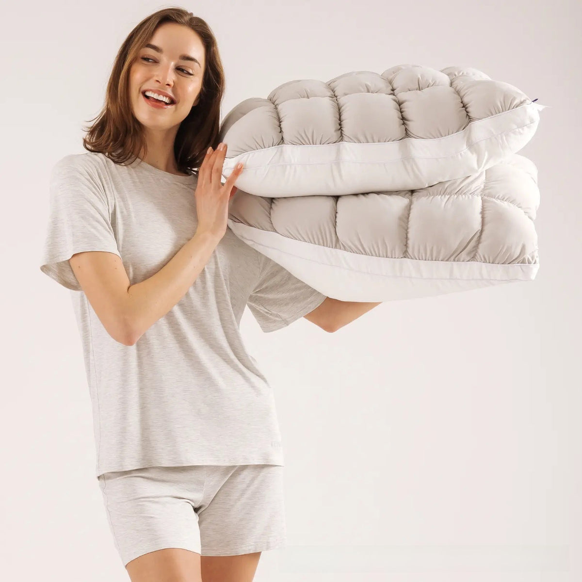 Cooling Cloud Puff Pillow – Ultra Soft, Hypoallergenic Cervical Support