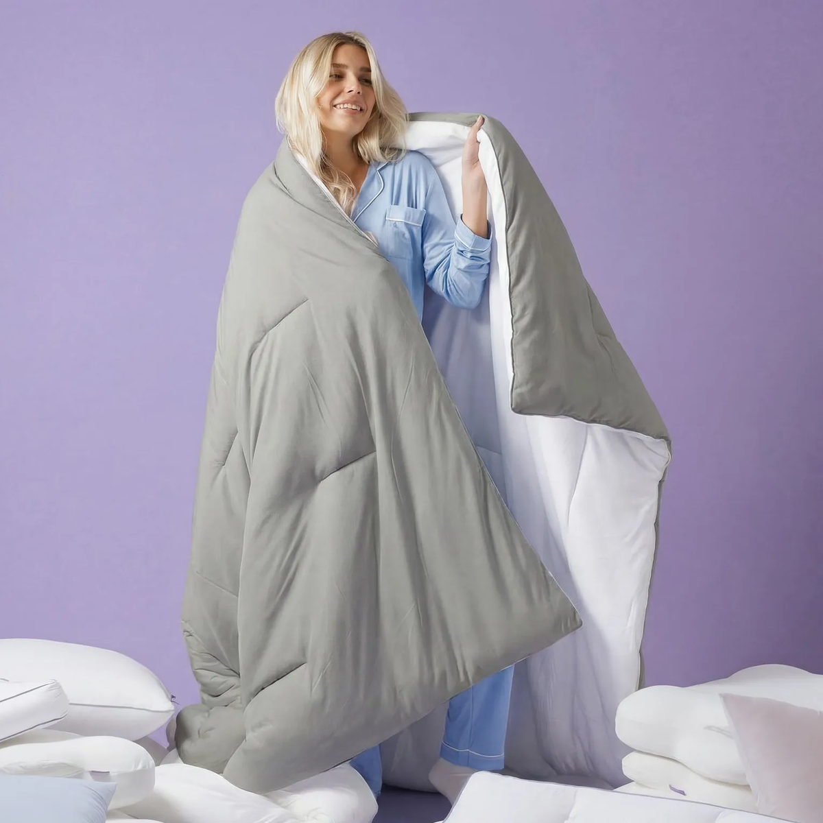 Double-Stuffed All-Season Quilt | Soft & Machine Washable